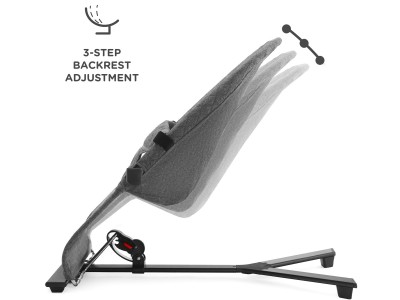 Kinderkraft MIMI reclined cradle - Grey | Baby Snooze