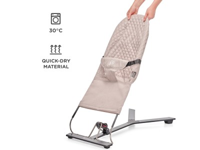 Kinderkraft MIMI reclined cradle - Beige | Baby Snooze