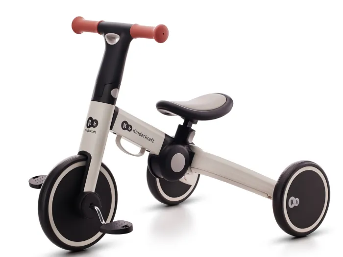 Kinderkraft 4TRIKE Ticycle/Balance Bike - Silver Grey