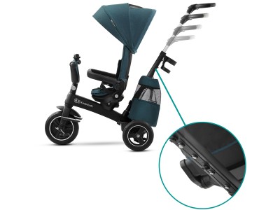 Kinderkraft Easytwist Tricycle - Midnight Green | Baby Snooze