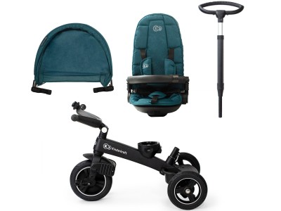 Kinderkraft Easytwist Tricycle - Midnight Green | Baby Snooze