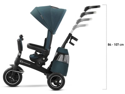Kinderkraft Easytwist Tricycle - Midnight Green | Baby Snooze