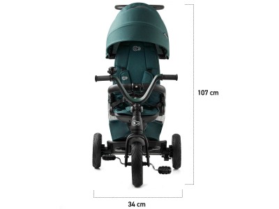 Kinderkraft Easytwist Tricycle - Midnight Green | Baby Snooze