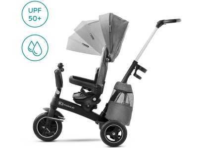 Kinderkraft Easytwist Tricycle - Platinum Grey | Baby Snooze