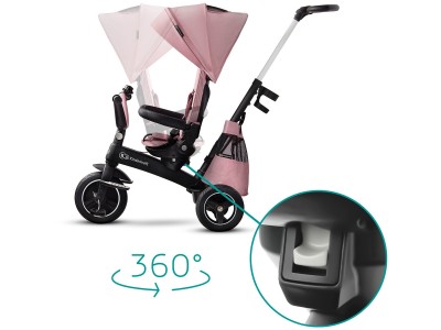 Kinderkraft Easytwist Tricycle - Mauvelous Pink | Baby Snooze