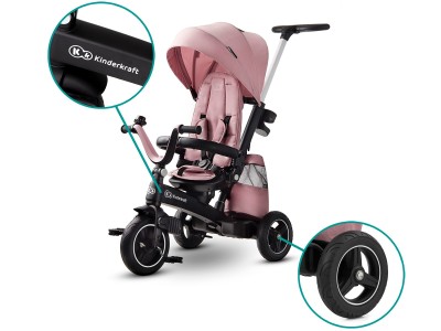 Kinderkraft Easytwist Tricycle - Mauvelous Pink | Baby Snooze