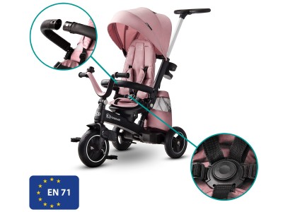 Kinderkraft Easytwist Tricycle - Mauvelous Pink | Baby Snooze