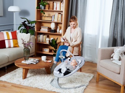 Kinderkraft Luli Baby Rocker - Grey | Baby Snooze