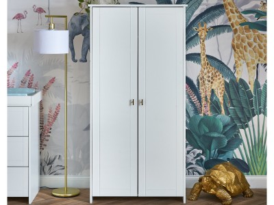 Obaby Evie Double Wardrobe - White | Baby Snooze