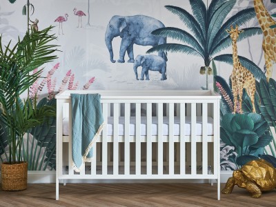 Obaby Evie Cot Bed - White | Baby Snooze
