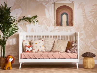 Obaby Maya Cot Bed - Nordic White | Baby Snooze