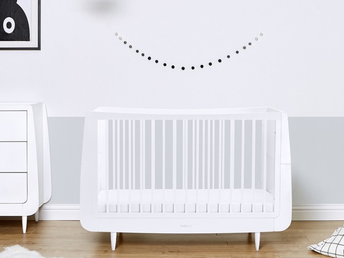 SnuzKot Skandi Cot Bed - White | Baby Snooze