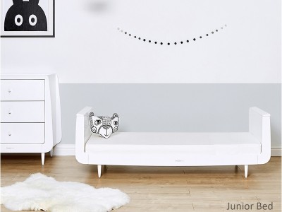 SnuzKot Skandi Cot Bed - White | Baby Snooze