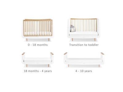 SnuzKot Skandi Cot Bed - Natural | Baby Snooze