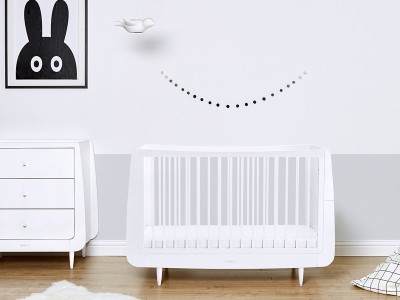 Skandi 2 Piece Nursery Furniture Set - White | SnuzKot