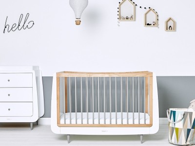 Skandi 2 Piece Nursery Furniture Set - Grey | SnuzKot