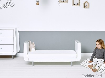 Skandi 2 Piece Nursery Furniture Set - Grey | SnuzKot