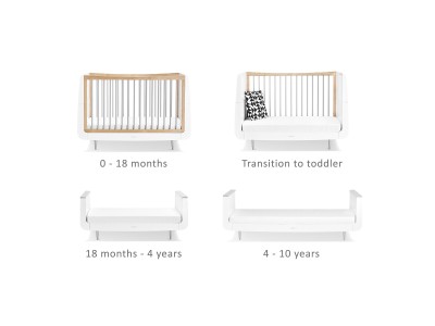 Skandi 2 Piece Nursery Furniture Set - Grey | SnuzKot
