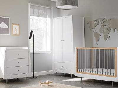 Skandi 3 Piece Nursery Furniture Set - Grey | SnuzKot