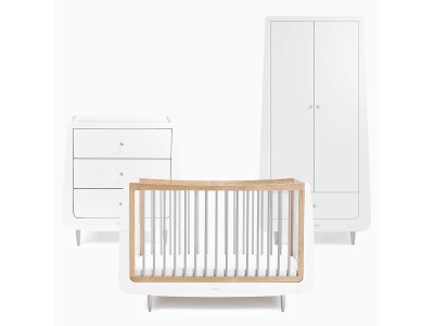 Skandi 3 Piece Nursery Furniture Set - Grey | SnuzKot