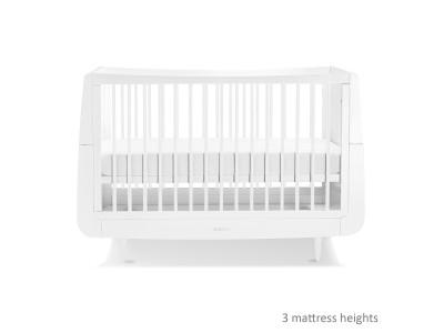 Skandi 3 Piece Nursery Furniture Set - White | SnuzKot