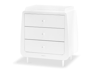 Skandi 3 Piece Nursery Furniture Set - White | SnuzKot