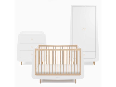 Skandi 3 Piece Nursery Furniture Set - Natural | SnuzKot