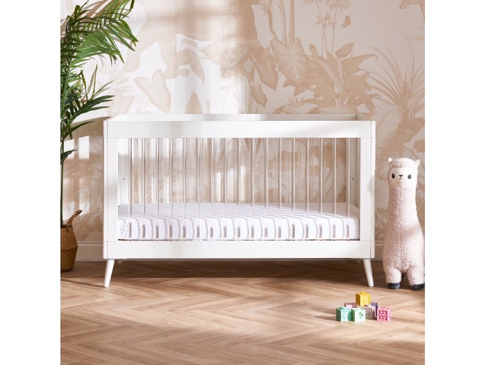 Maya 2 Piece Room Set - White with Acrylic | Obaby