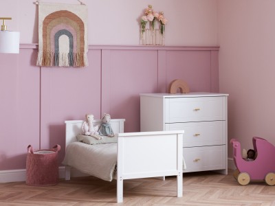 Obaby Evie Mini 2 Piece Room Set - White | Baby Snooze