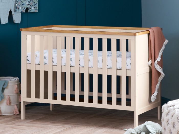 Obaby Evie Mini Cot Bed - Cashmere | Baby Snooze